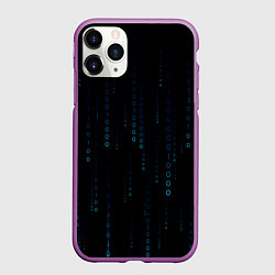 Чехол iPhone 11 Pro матовый Color black blue, цвет: 3D-фиолетовый