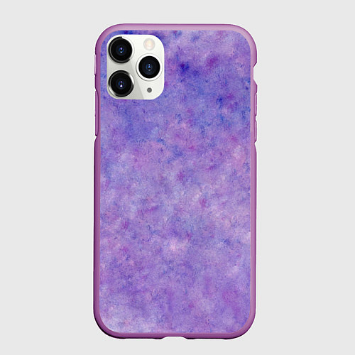 Чехол iPhone 11 Pro матовый Фиолетовый свет фонаря / 3D-Фиолетовый – фото 1
