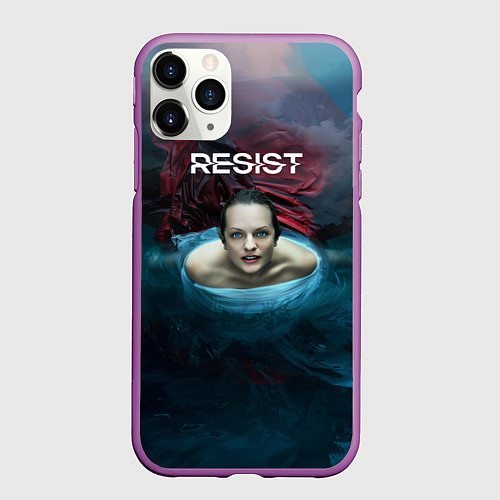 Чехол iPhone 11 Pro матовый Рассказ служанки - Джун / 3D-Фиолетовый – фото 1
