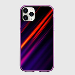 Чехол iPhone 11 Pro матовый Multicolored, цвет: 3D-фиолетовый