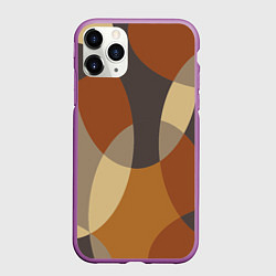 Чехол iPhone 11 Pro матовый Графические цветные текстуры и паттерны, цвет: 3D-фиолетовый
