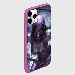 Чехол iPhone 11 Pro матовый Милина без маски, цвет: 3D-фиолетовый — фото 2
