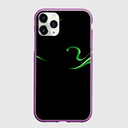 Чехол iPhone 11 Pro матовый The color is light green abstraction