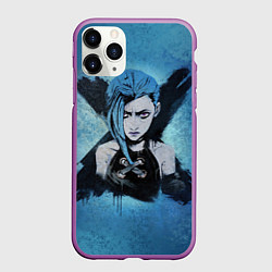 Чехол iPhone 11 Pro матовый Джинкс, цвет: 3D-фиолетовый