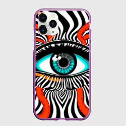 Чехол iPhone 11 Pro матовый Глаз