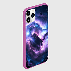 Чехол iPhone 11 Pro матовый Фиолетовая туманность, цвет: 3D-фиолетовый — фото 2