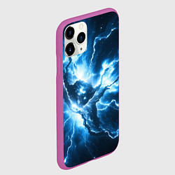 Чехол iPhone 11 Pro матовый Бело-синяя туманность, цвет: 3D-фиолетовый — фото 2