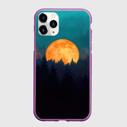Чехол iPhone 11 Pro матовый Night in the forest