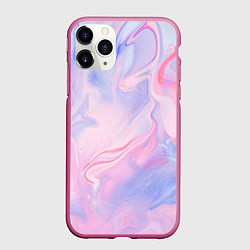 Чехол iPhone 11 Pro матовый Палитра красок, цвет: 3D-малиновый