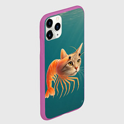 Чехол iPhone 11 Pro матовый Трипи тропи мем, цвет: 3D-фиолетовый — фото 2