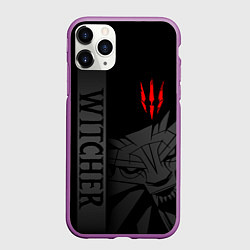 Чехол iPhone 11 Pro матовый Ведьмак - школа волка