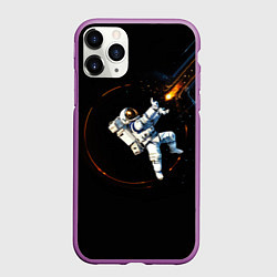 Чехол iPhone 11 Pro матовый Маг в открытом космосе