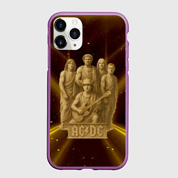 Чехол iPhone 11 Pro матовый ACDC стиль памятника