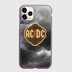 Чехол iPhone 11 Pro матовый ACDC ретро логотип