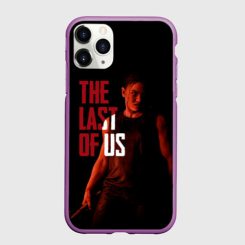 Чехол iPhone 11 Pro матовый Abby - Last of us / 3D-Фиолетовый – фото 1