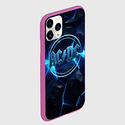 Чехол iPhone 11 Pro матовый ACDC ледяная текстура, цвет: 3D-фиолетовый — фото 2