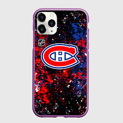 Чехол iPhone 11 Pro матовый Montreal Canadiens NHL black