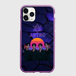 Чехол iPhone 11 Pro матовый Astro retro style