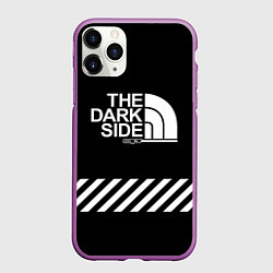 Чехол iPhone 11 Pro матовый The dark side, цвет: 3D-фиолетовый