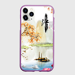 Чехол iPhone 11 Pro матовый China Landscape