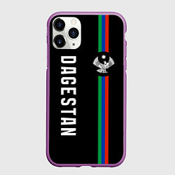 Чехол iPhone 11 Pro матовый Республика - Дагестан, цвет: 3D-фиолетовый