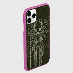 Чехол iPhone 11 Pro матовый Хранитель леса, цвет: 3D-фиолетовый — фото 2