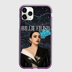 Чехол iPhone 11 Pro матовый Билли Айлиш в деловом костюме