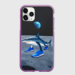 Чехол iPhone 11 Pro матовый Акула мем, тралалеро тралала
