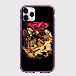 Чехол iPhone 11 Pro матовый Багровый Коатль фабрики - Герои Меча и Магии 3