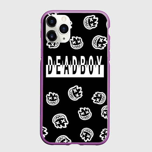 Чехол iPhone 11 Pro матовый Deadboy - Bones / 3D-Фиолетовый – фото 1