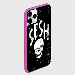 Чехол iPhone 11 Pro матовый Sesh, цвет: 3D-фиолетовый — фото 2