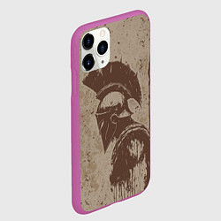 Чехол iPhone 11 Pro матовый Спарта, цвет: 3D-фиолетовый — фото 2
