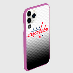 Чехол iPhone 11 Pro матовый Вашингтон Кэпиталз - градиент, цвет: 3D-фиолетовый — фото 2