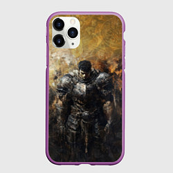 Чехол iPhone 11 Pro матовый Воин Гатц в броне, цвет: 3D-фиолетовый