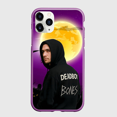 Чехол iPhone 11 Pro матовый Deadboy Bones / 3D-Фиолетовый – фото 1
