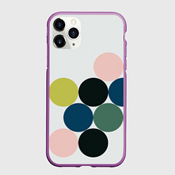 Чехол iPhone 11 Pro матовый Кластер чил - абстракция, цвет: 3D-фиолетовый