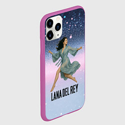 Чехол iPhone 11 Pro матовый Lana Del Rey прыгает в платье, цвет: 3D-фиолетовый — фото 2