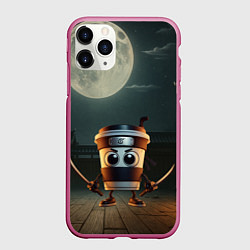Чехол iPhone 11 Pro матовый Капучино Ассассино мем