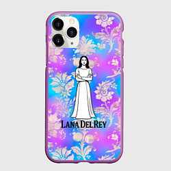 Чехол iPhone 11 Pro матовый Lana Del Rey нарисованная черными линиями