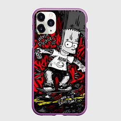 Чехол iPhone 11 Pro матовый Татуированный барт