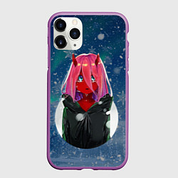 Чехол iPhone 11 Pro матовый Anime XX Zero Two Kid
