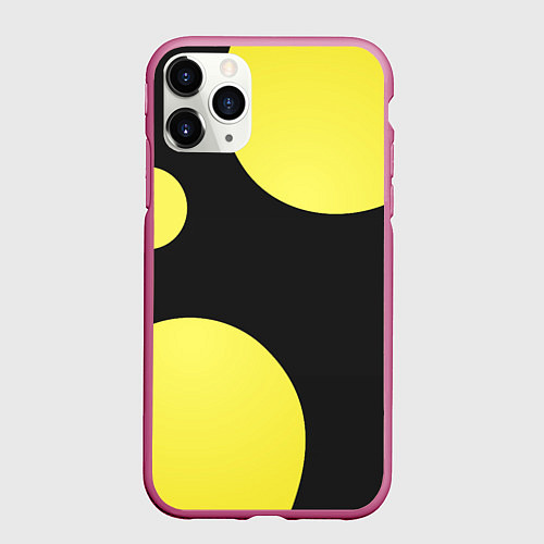 Чехол iPhone 11 Pro матовый Лава лампа макро баланс абстракция / 3D-Малиновый – фото 1