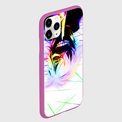 Чехол iPhone 11 Pro матовый Аниме Токийский Гуль Канеки Кен, цвет: 3D-фиолетовый — фото 2