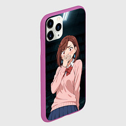 Чехол iPhone 11 Pro матовый Испуганная Сиратори Айра, цвет: 3D-фиолетовый — фото 2