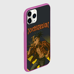 Чехол iPhone 11 Pro матовый XXXTentacion с микрофоном в аниме стиле, цвет: 3D-фиолетовый — фото 2