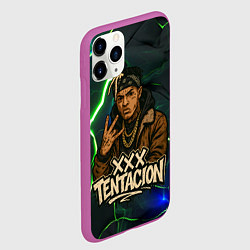 Чехол iPhone 11 Pro матовый XXXTentacion anime style, цвет: 3D-фиолетовый — фото 2