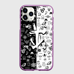 Чехол iPhone 11 Pro матовый Doom ачивки паттерн