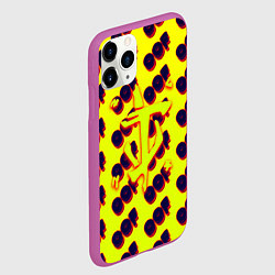Чехол iPhone 11 Pro матовый Doom off, цвет: 3D-фиолетовый — фото 2
