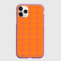 Чехол iPhone 11 Pro матовый Color orange stripe