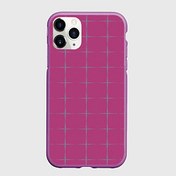 Чехол iPhone 11 Pro матовый Color pink stripes